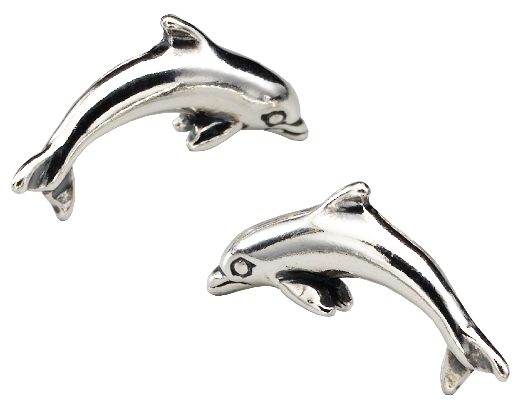 Kabana Jewelry - Sterling Silver Mini Dolphin Earrings | Bass Pro Shops